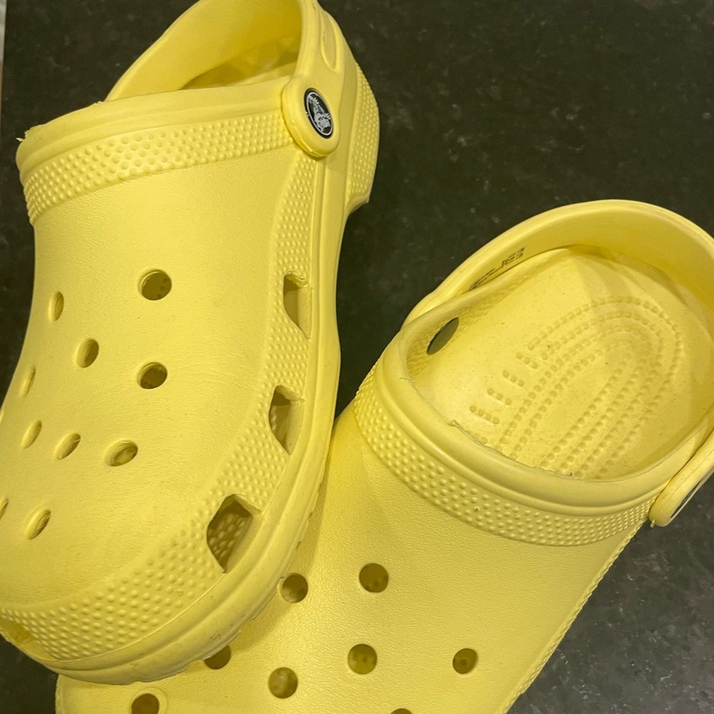Yellow crocs